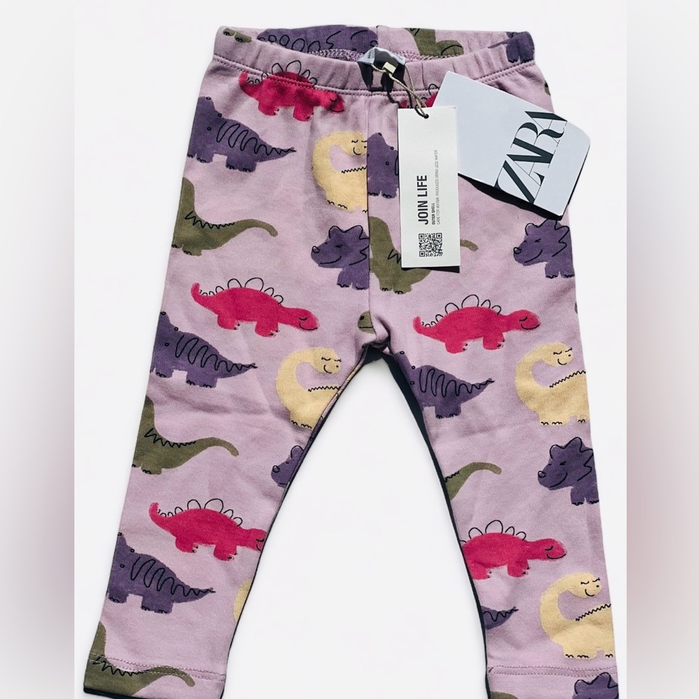 COPY - Zara kids dinosaur print leggings NWT